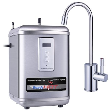 Ready Hot Instant Hot Water Dispenser with Polished Chrome Hot Water Faucet and Digital Display 41-RH-300-F570-CH
